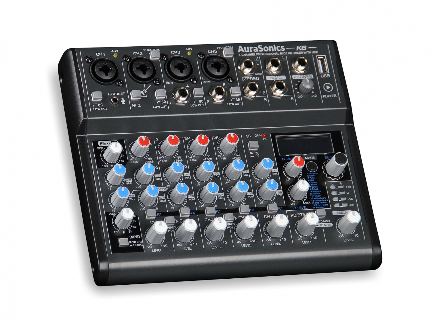 AuraSonics K8 компактный микшерный пульт в Камень-на-Оби