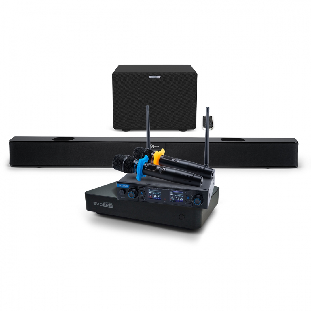 Hi-End караоке-система EVOBOX Premium + EvoSoundBar (саундбар с караоке) в Камень-на-Оби