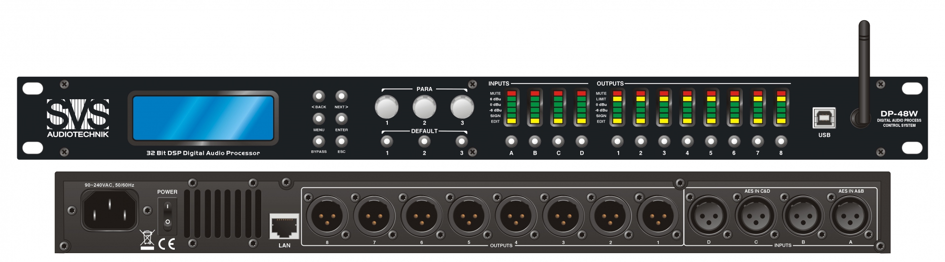 SVS Audiotechnik DP-48W Цифровой процессор: 4 входа 8 выходов в Камень-на-Оби