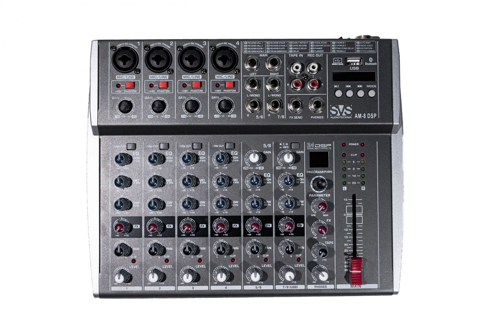 SVS Audiotechnik mixers AM-8 DSP Микшерный пульт аналоговый, 8-канальный в Камень-на-Оби